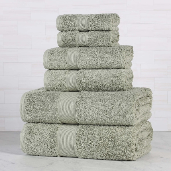 Superior Oregon Organic Cotton Solid 6-Piece Towel Set - On Sale