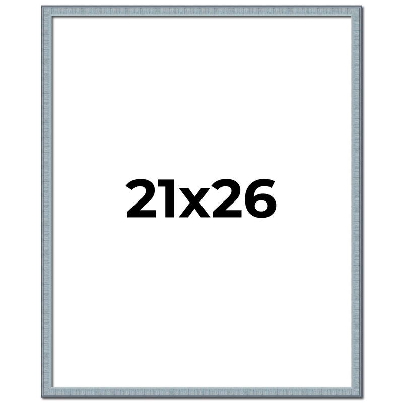 21x26 Frame Rustic Sky Blue Solid Wood Picture Frame | 0.75 Inch