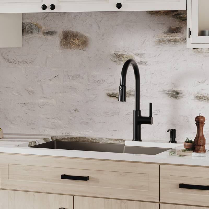 Karran Undermount Large/Small Bowl Quartz Kitchen Sink - 32" x 21.25" x 9" - 32" x 21.25" x 9"