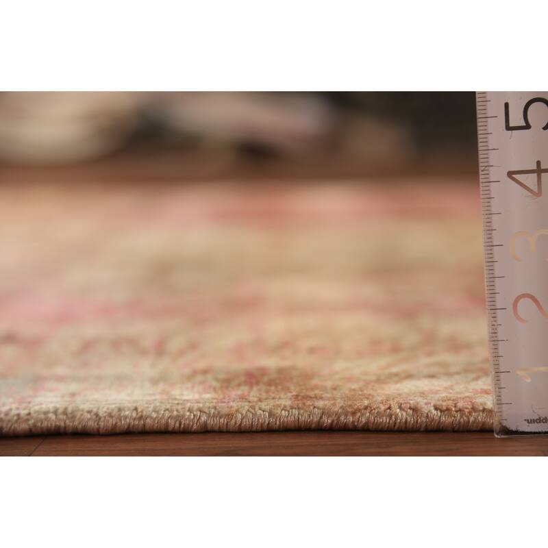 Contemporary Indian Area Rug Hand-Knotted Abstract Wool Carpet - 5'6"x 7'9"