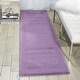 preview thumbnail 27 of 36, Nourison Hand-tufted Westport Solid Wool Area Rug 2' 3" x 7' 6" - Purple - Runner