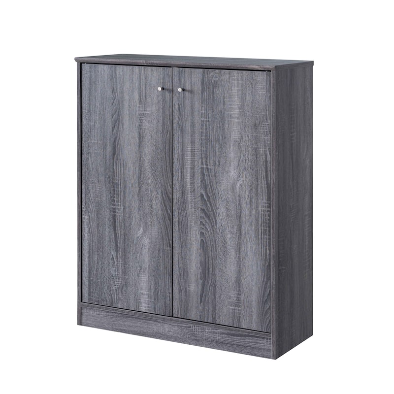 Shoe Cabinet With Two Doors And Five Shelves
