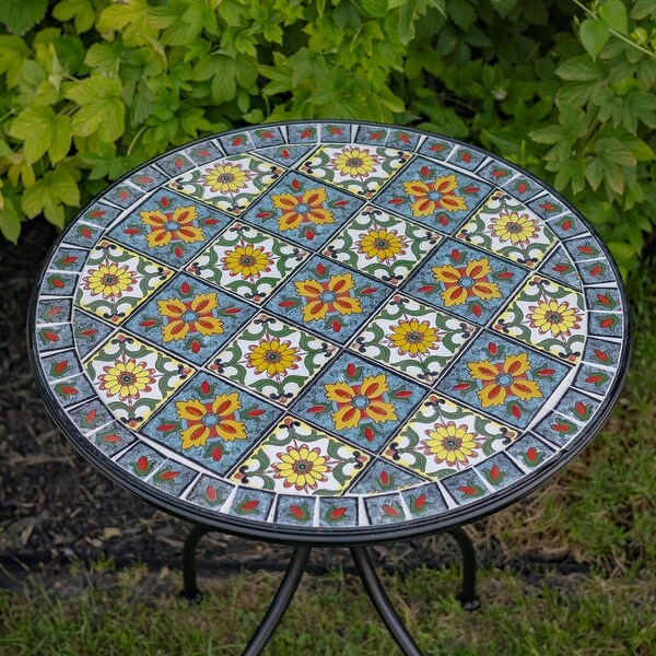 Mosaic tile bistro set discount
