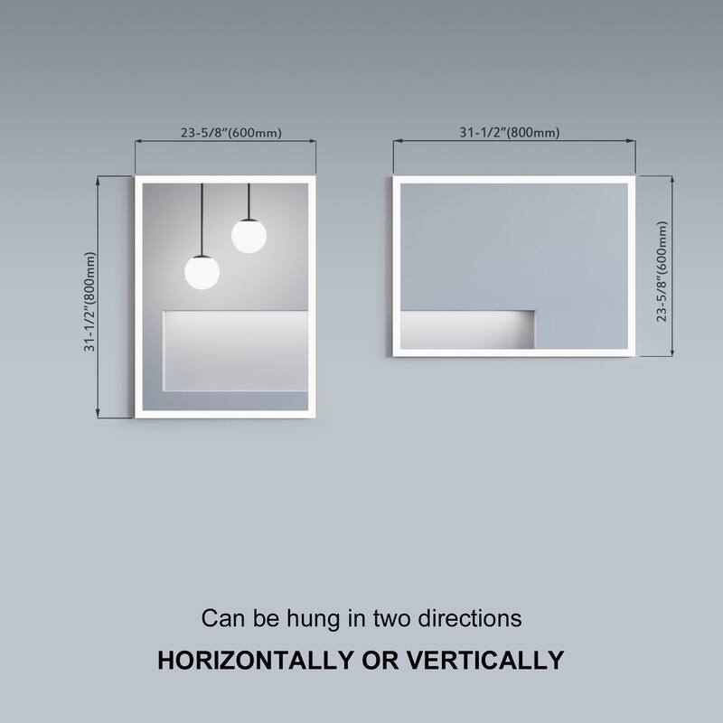 Buley LED Mirror - Rectangle 31" High
