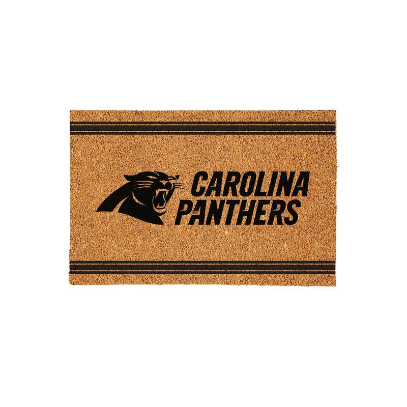 Carolina Panthers Monochrome Indoor/Outdoor Coir Door Mat
