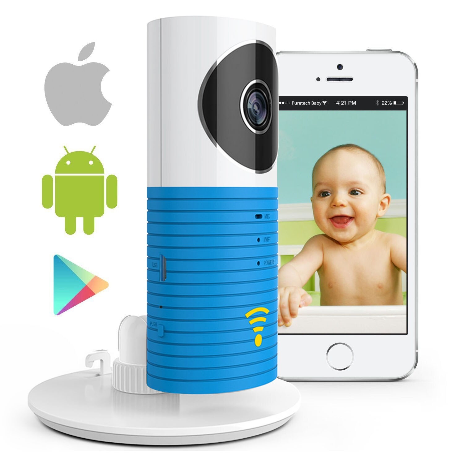 use 2 iphones as baby monitor