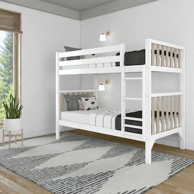 Max and Lily Scandinavian Twin Over Twin Bunk Bed