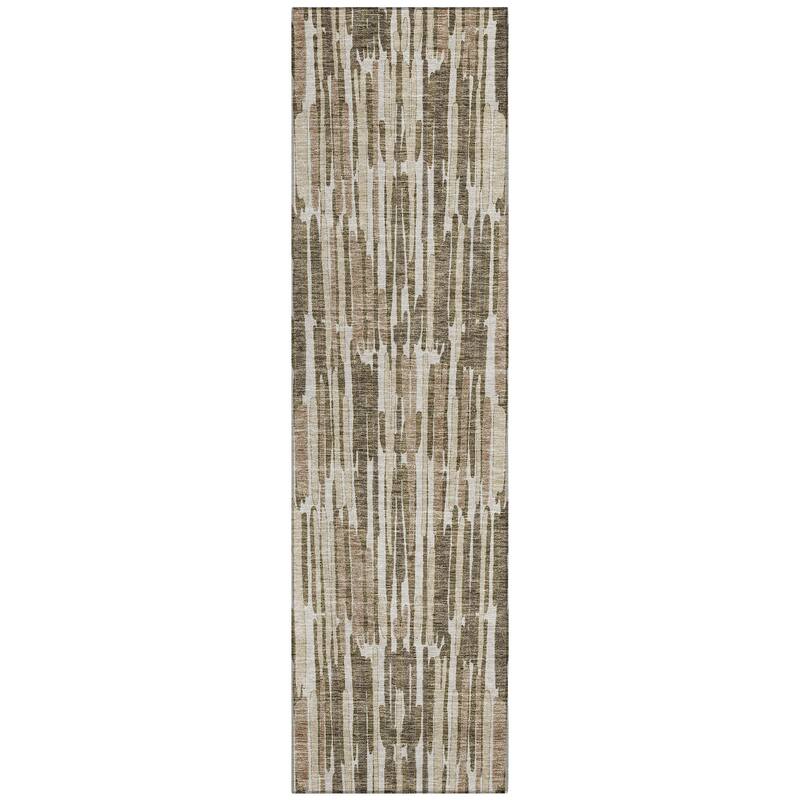Machine Washable Indoor/ Outdoor Chantille Abstract Watercolor Rug