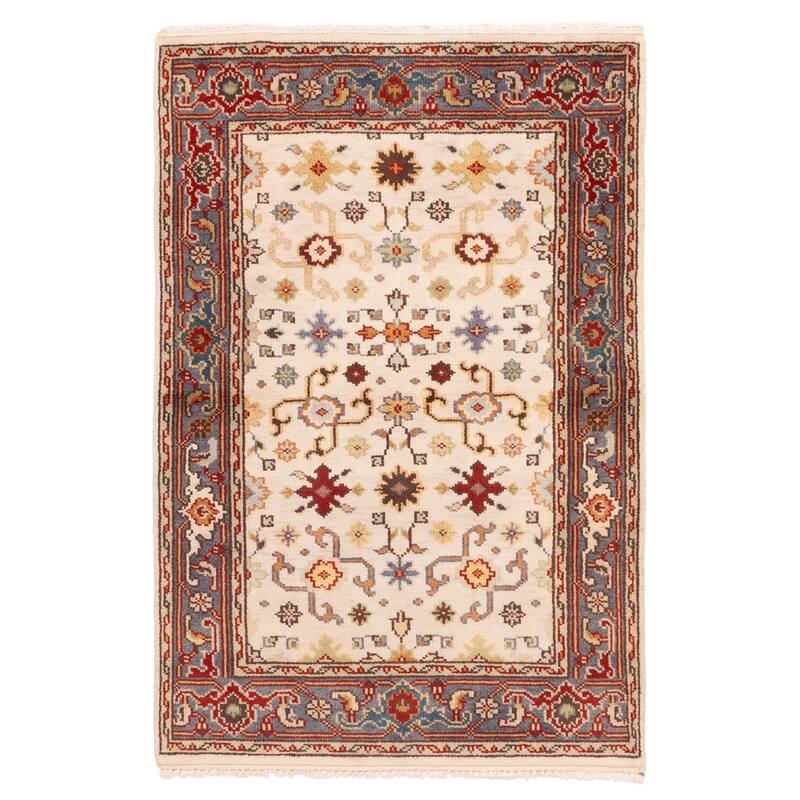 ECARPETGALLERY Hand-knotted Serapi Heritage Cream Wool Rug - 3'11 x 5'11