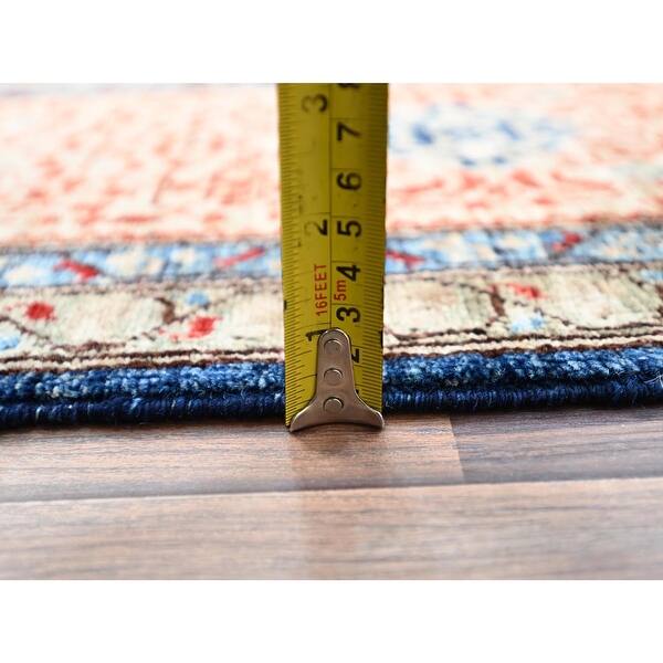 Prussian Rugs Shahbanu Rugs Prussian Blue and Kilim Hand Knotted Soft Wool 200 KPSI ...