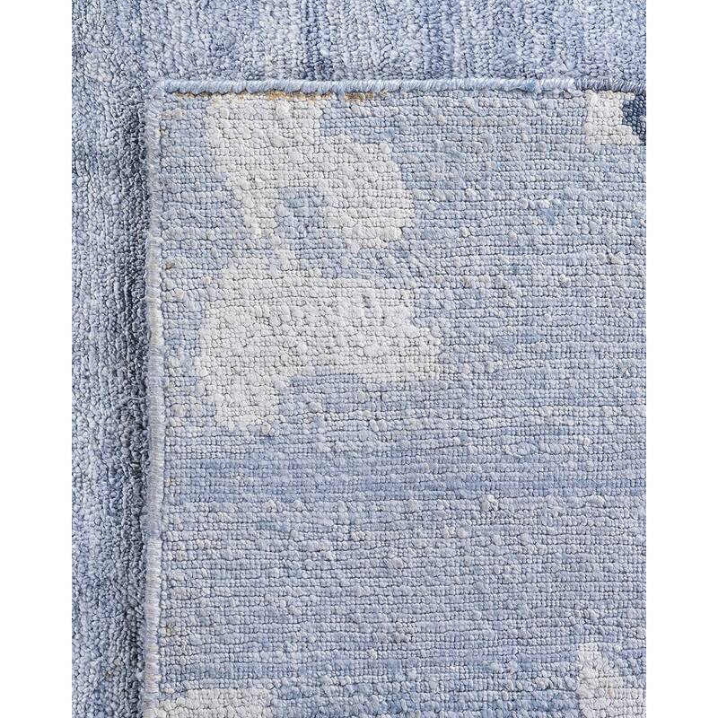 Modern One-of-a-Kind Hand-Knotted Area Rug - Gray, 9' 2" x 12' 0" - 9' 2" x 12' 0"