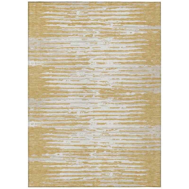 Machine Washable Indoor/ Outdoor Chantille Abstract Ombre Rug