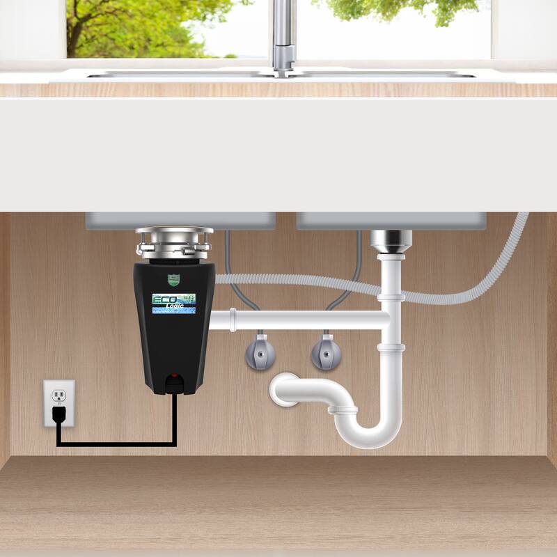 Eco Logic Continuous Feed Garbage Disposal for Kitchen Sinks