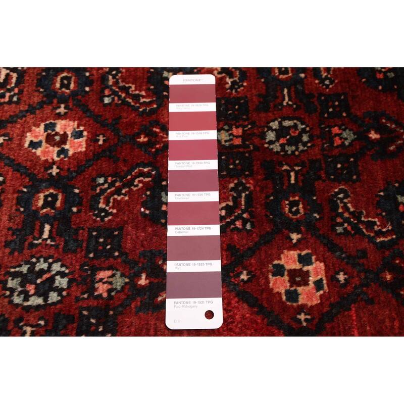ECARPETGALLERY Hand-knotted Andelz Dark Red Wool Rug - 5'1 x 9'11