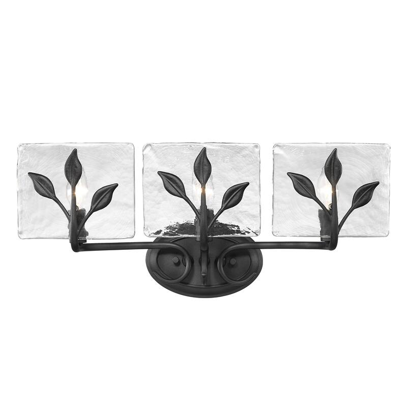 Golden Lighting Calla 3-light Vanity in Peruvian Silver