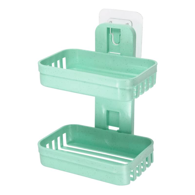 1 Pc Soap Dish Soap Cleaning Storage Drill Free Soap Holder for Kitchen