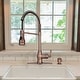 preview thumbnail 3 of 26, Copper Pre-Rinse Spring Kitchen Faucet Single Level Handle and Pull Down Sprayer