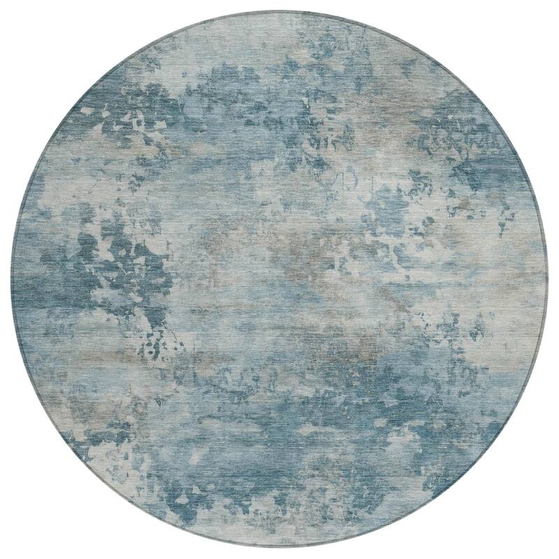 HomeRoots Abstract Transitional Rectangle Outdoor Rug