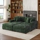 preview thumbnail 67 of 131, Oversized Chenille Modular Sectional Sofa Conversation Set with 2 Ottomans