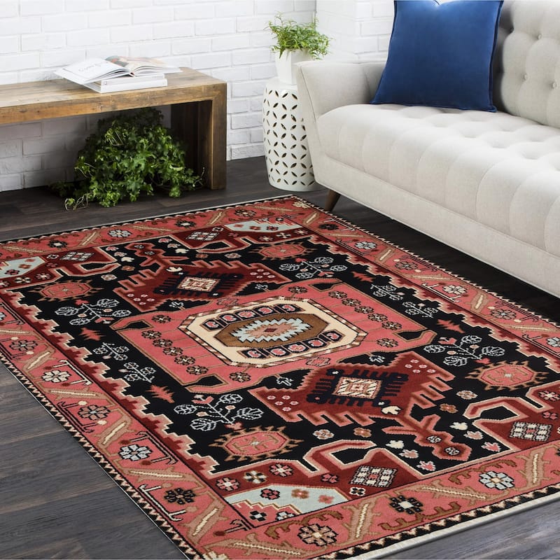 Overton Handmade Boho Southwestern Area Rug