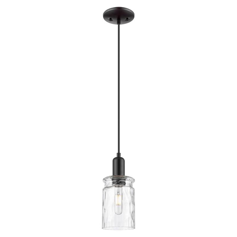 Innovations Lighting Endless Possibilities Arcadia - Candor - 1 Light 5" Cord Hung Mini Pendant - Matte Black