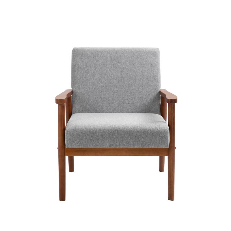 Mid-century Modern Solid Wood Armchair