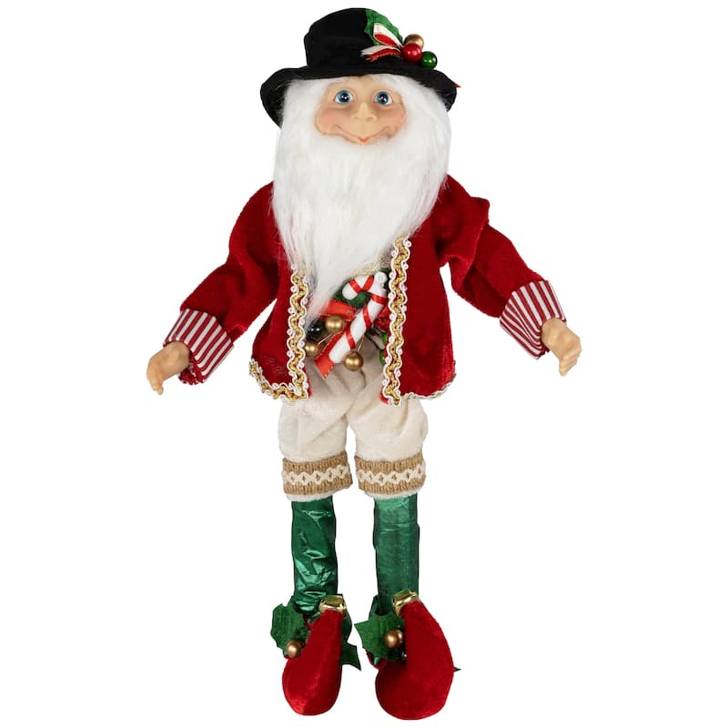 Candy Cane Elf Christmas Figure - 14"