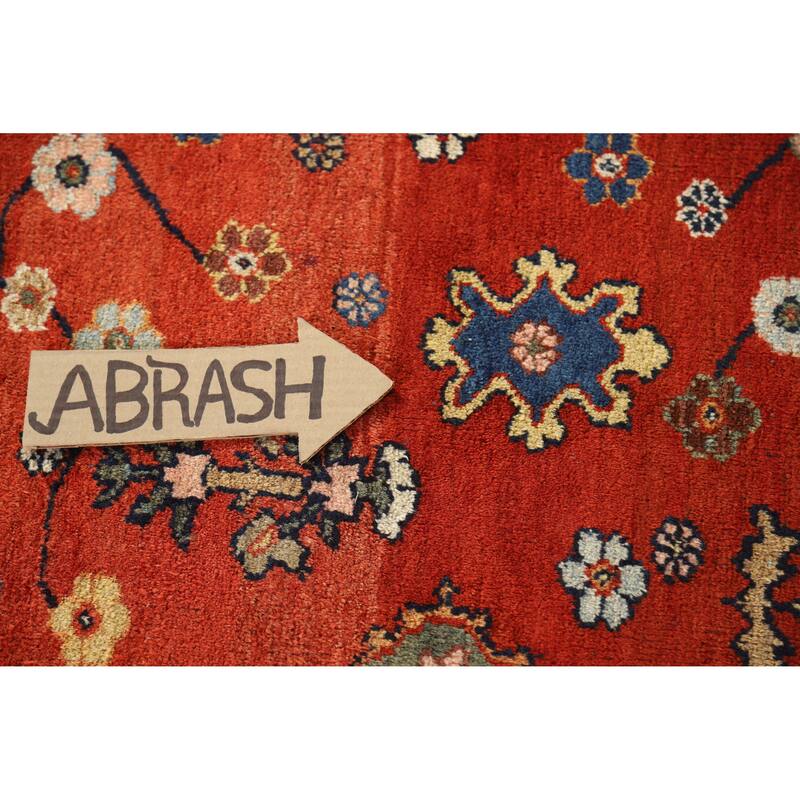 Hand Knotted Oriental 100% Wool Carpet Traditional Medallion Oranges & Rust Sultanabad Area Rug - 18' 0'' X 12' 0''