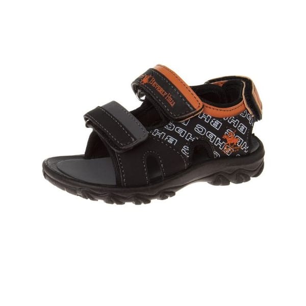 slide 2 of 10, Beverly Hills Polo Club Toddler Boys Sport Sandals Black/Orange - 10T