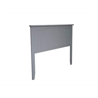 Coastal Beadboard Wood Headboard with Tongue and Groove Panels and USB Charger for a Cottage-Inspired Bedroom