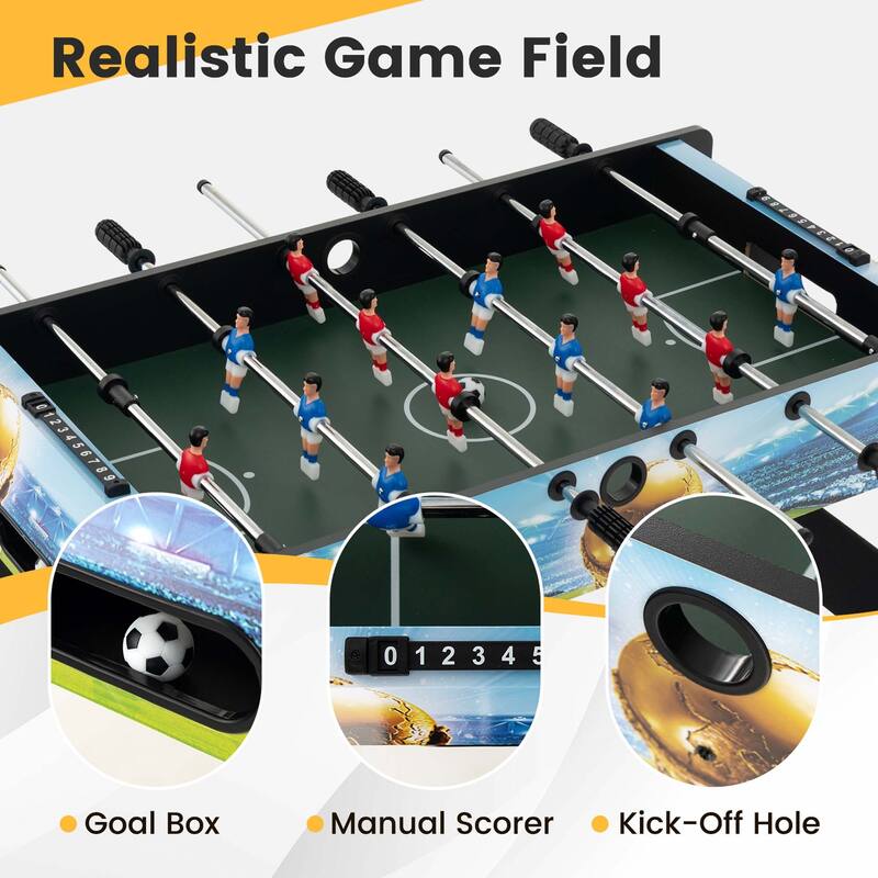 Costway 37 Inches Foosball Table with Removable Legs, 2 Balls and 2 - See Details
