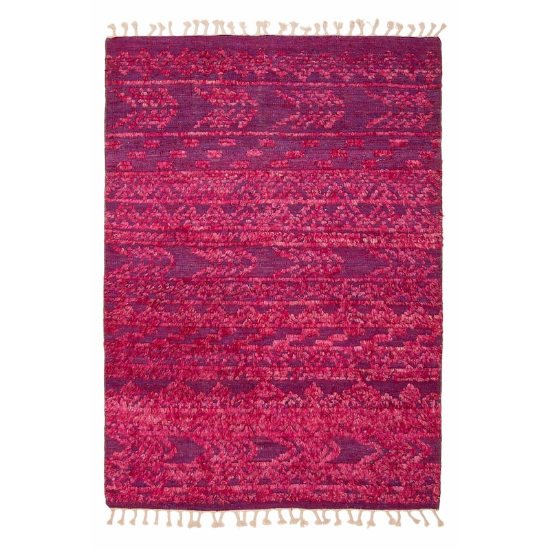 Tangier Pink Rug 5'3" x 7'9" - 5'3 x 7'9 - Dark Pink - 5'3 x 7'9