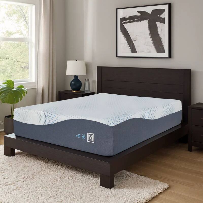 Miy King Size Mattress, Cool Gel Memory Foam, 14 Inch, Adjustable