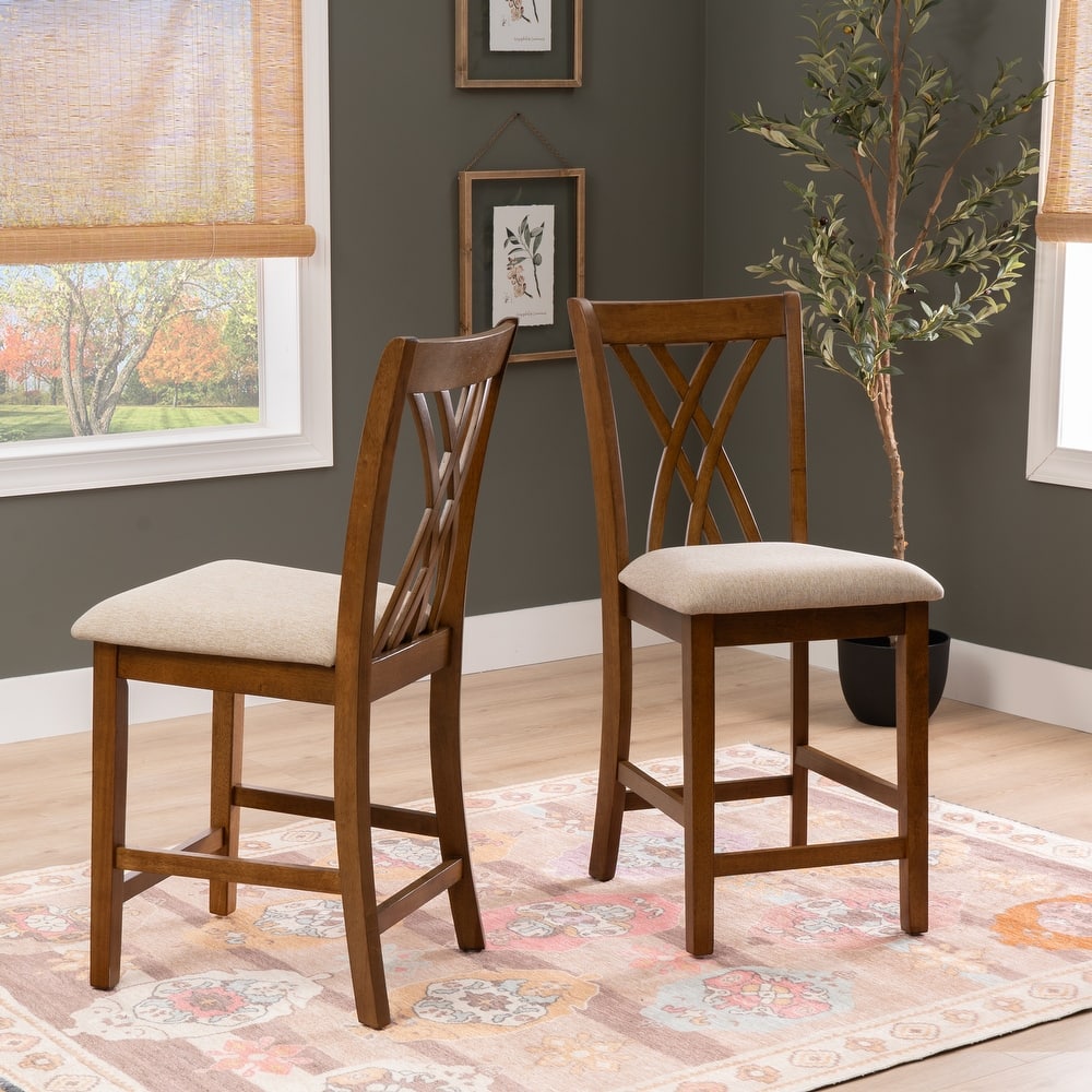 Linon Castine Counter Stool (Set of 2)