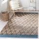 preview thumbnail 9 of 93, SAFAVIEH Handmade Natural Fiber Bethia Casual Jute Trellis Rug 3' x 5' - Natural/Navy - Rectangle