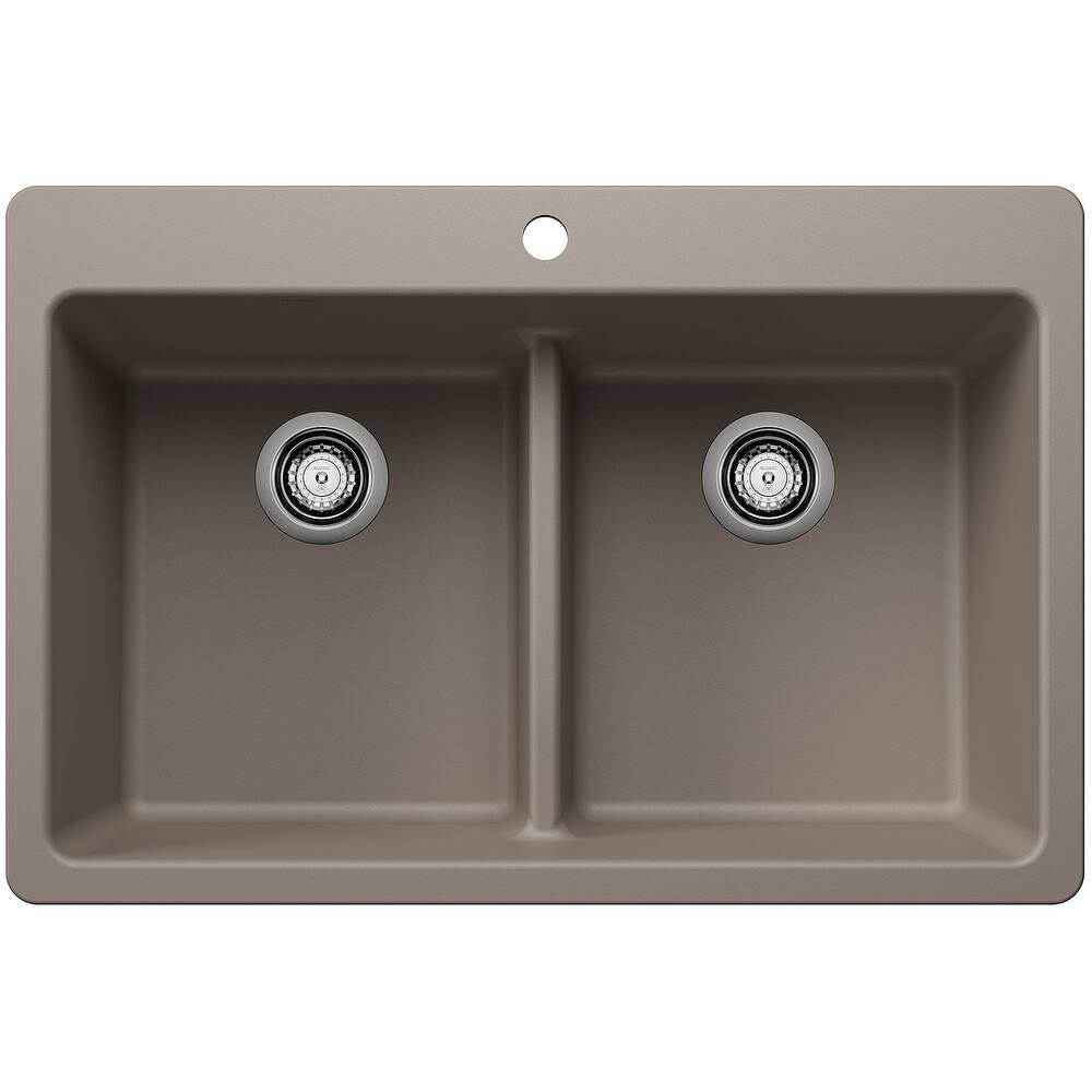 Blanco 443205 Liven 33" Drop-In/Undermount 50/50 Double Basin