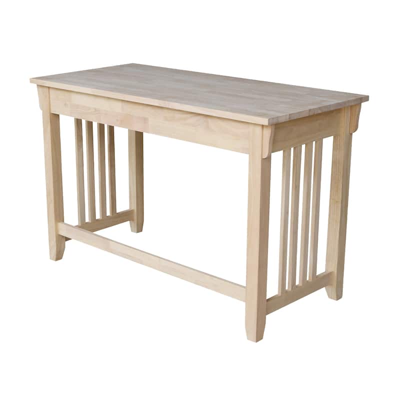 Mission Solid Wood Unfinished Computer Desk