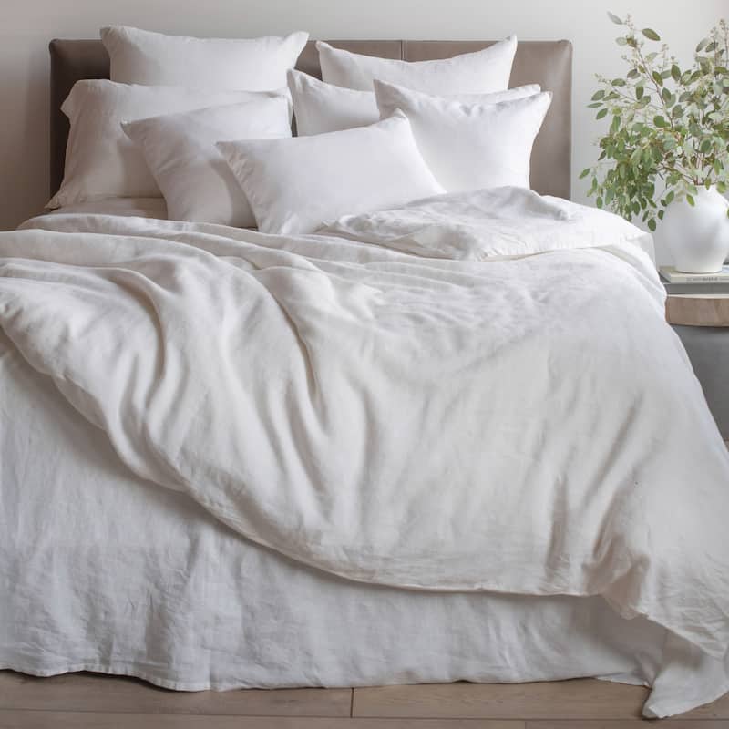 100% French Linen Duvet Cover & Sham Set by BOKSER HOME