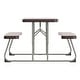 preview thumbnail 42 of 46, Indoor/Outdoor Commercial Grade Kids Folding Picnic Table with Benches - 37.5"D x 32.625"W x 21.5"H
