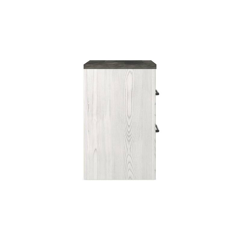 Signature Design by Ashley Gerridan Grey and White Woodgrain Nightstand