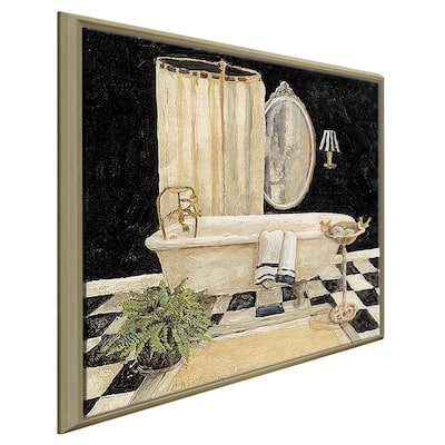 "Maison Bath I" Print on Floating Canvas
