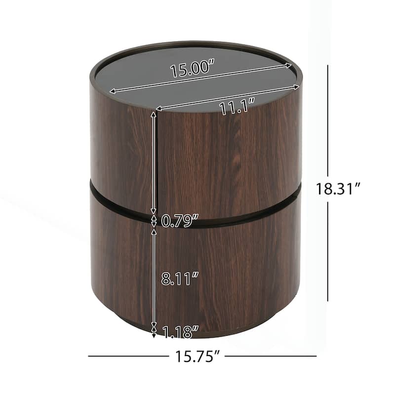 Chic Double-Layer Storage Side Table with Modern Design for Versatile Use