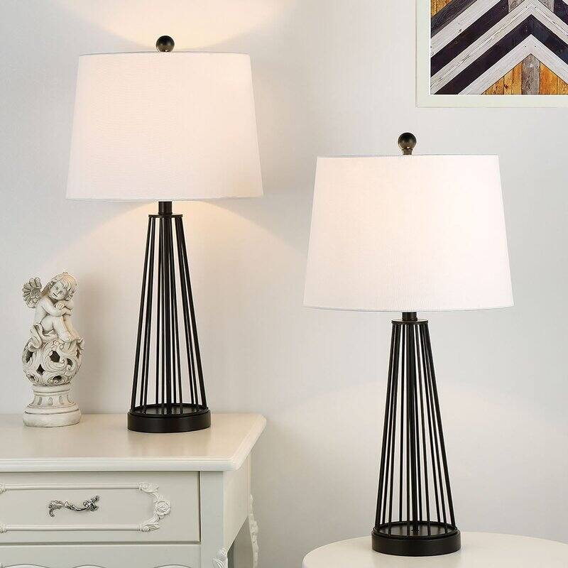 27" Metal Table Lamp Set (Set of 2)
