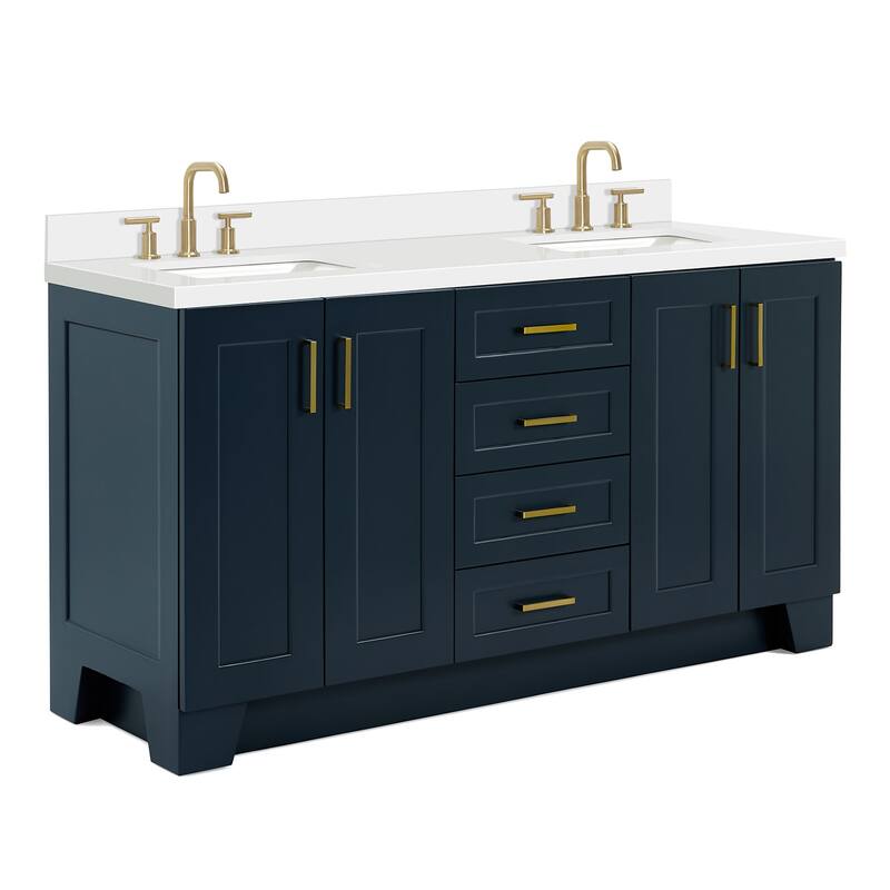 Ariel Q067DWQRVO Taylor 67" Free Standing Double Basin Vanity Set with