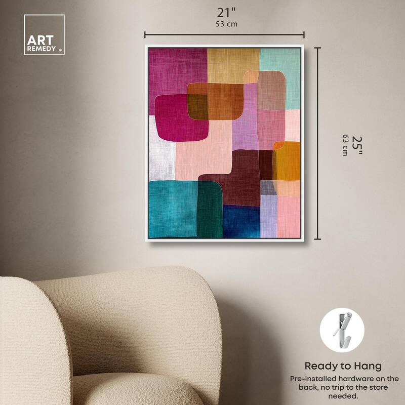 Color Block Cadence III Canvas by Art Remedy