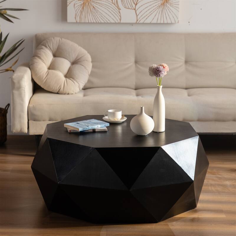 Three-dimensional Embossed Pattern Design American Retro Style Coffee Table