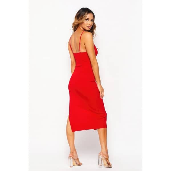 side slit cami dress Side Slit Cami Dress
