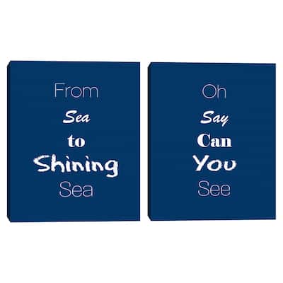 From Sea to Shining Sea & Oh Say Can You See Canvas Art Prints
