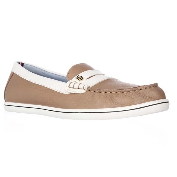 tommy hilfiger butter leather loafers