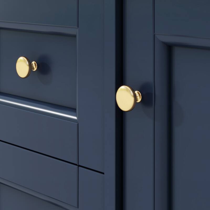 Roomfitters 30" Vanity with Sink, Bathroom Cabinet with 2 Drawers and Tip-out Tray, Modern Freestanding Design